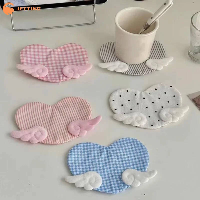 Desk Setup Girly - (New) 1Pcs Aesthetic Plaid Anti Scald