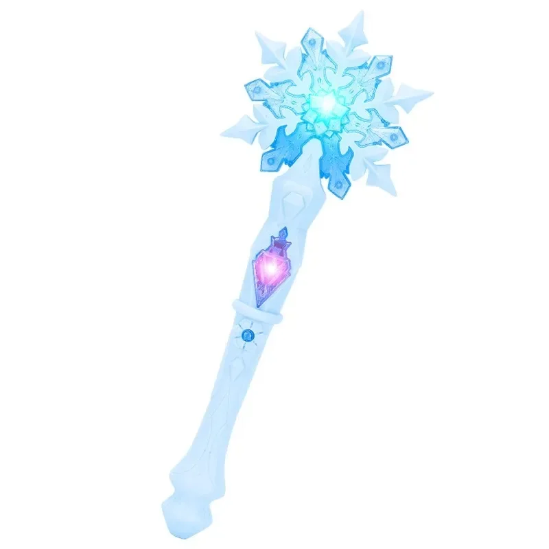 Hot Selling Anime Ice Princess Elsa Light Music Magic Dream Snow Wand Makeup Toy Girl Christmas and Birthday gifts+*-/