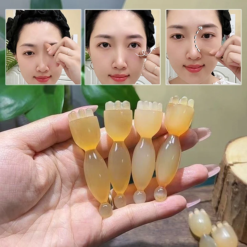 

Face Massage Tools Eyes Acupunctur Point Pen Gua Sha Face Skin Care Massager Sticks Lotus Seedpod Shape Facial Lifting Beauty
