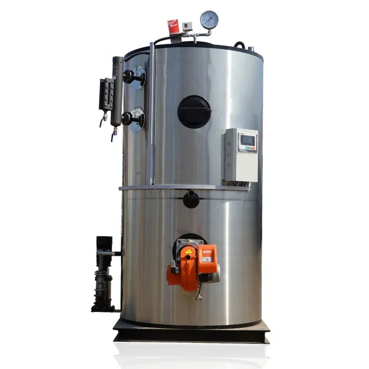 Vertical 100kg 200kg 300kg 400kg Per Hour 0.5 ton Gas Die -sel Oil Steam Boiler