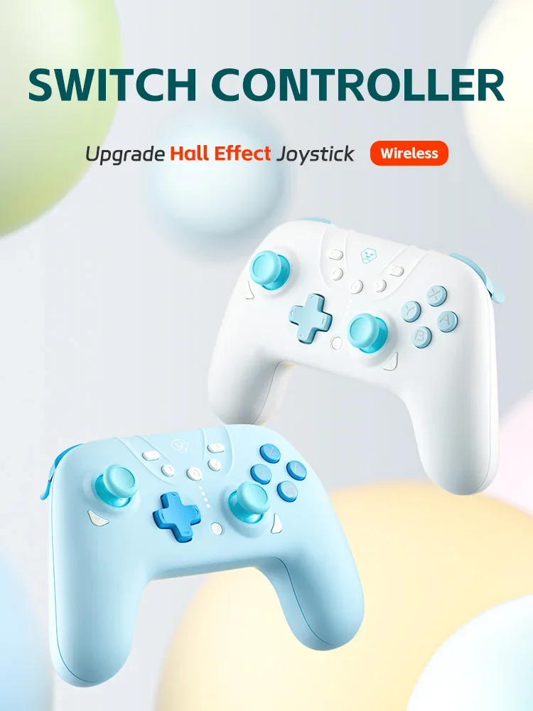 Aolion Bluetooth Game Controller Hall Edition Game Controller Suitable for Nintendo Switch iOS MFi Games Android Smart Universal