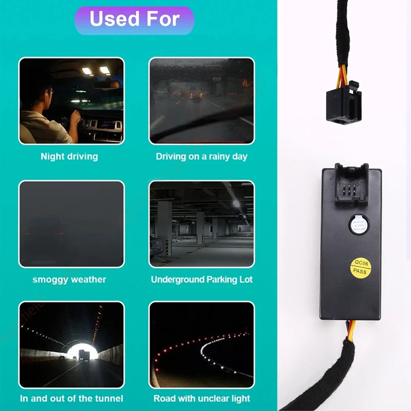 Car Automatic Headlight Switch Headlamp Fog Light Control Button Sensor Module Kit For Ford Focus ST MK3 2012-2018