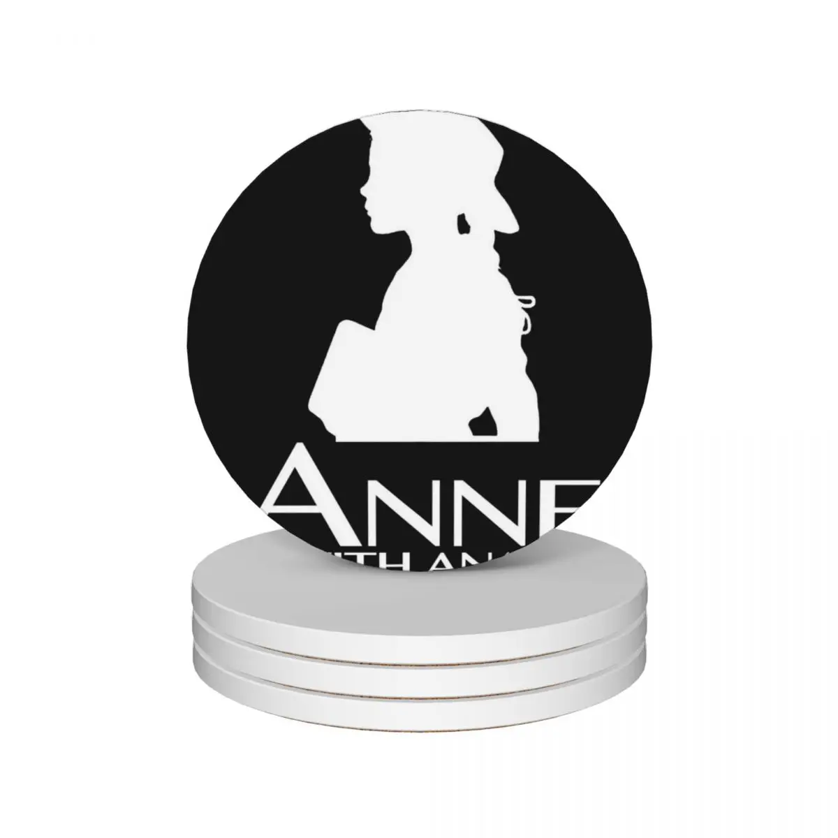 

Anne With An E. Ceramic Coasters (Set of 4) Cup for tea teapot mat Coasters