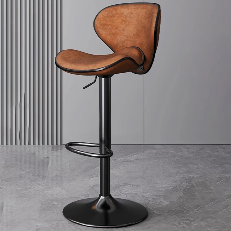 

Comfortable Modern Bar Chair Adjustable Rotating Benches Nordic Bar Chair With Backrest Sillas Para Barra Alta Balcony Furniture