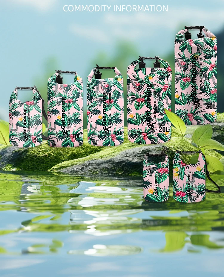 Summer Bag Waterproof 500D Mesh Fabric Digital Printing Packaging Outdoor Travel Water Proof Backpack for Seaside Water Parks - view 6