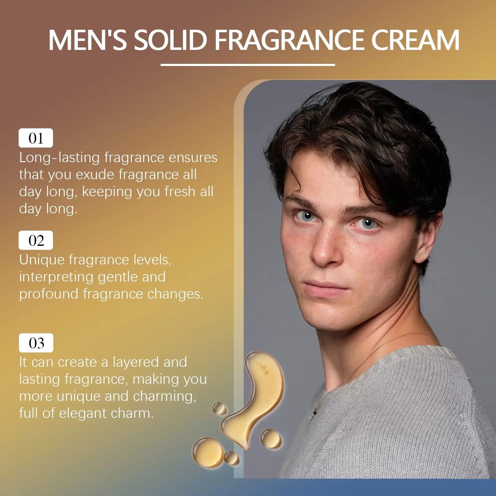 Men Sandalwood Balm Series Lasting Scent Keep Fresh Dating Flirting Improve Temptation Portable Body Light Fragrance Solid Balms