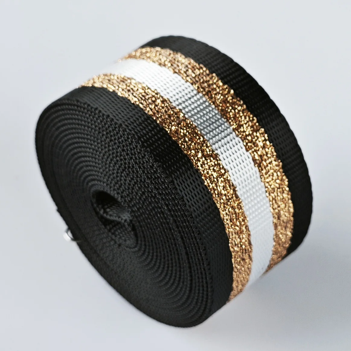 3 Yard 1,5 inch/3,80 cm Lurex Strip Jacquard Nylon Webbing Band voor Handtas DIY knutselen