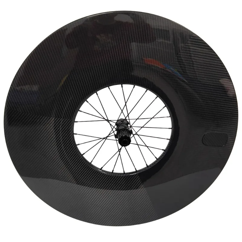 180Mm Carbon Fiber Road Bike Wheels, Disc Brakes 700C 28mm Wide Road Bike Wheels, Tubeless Triathlon Aerodynamic Wheels