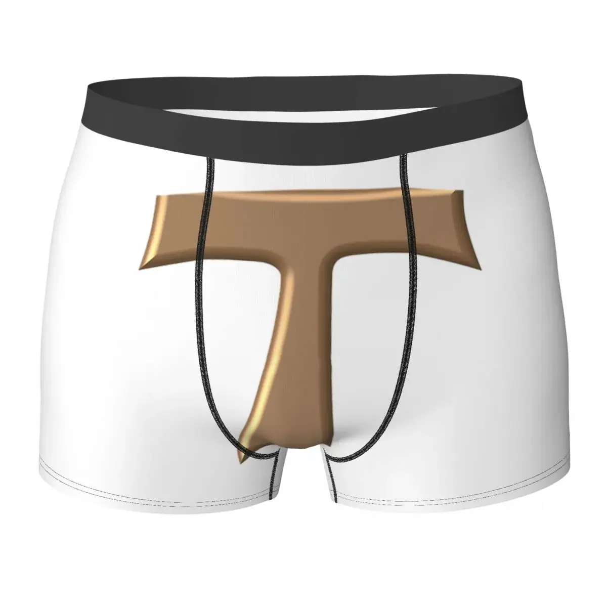 Boxer Underpants Shorts Copper Look Franciscan Tau Cross Panties Male Breathable Underwear for Homme Man Boyfriend Gift