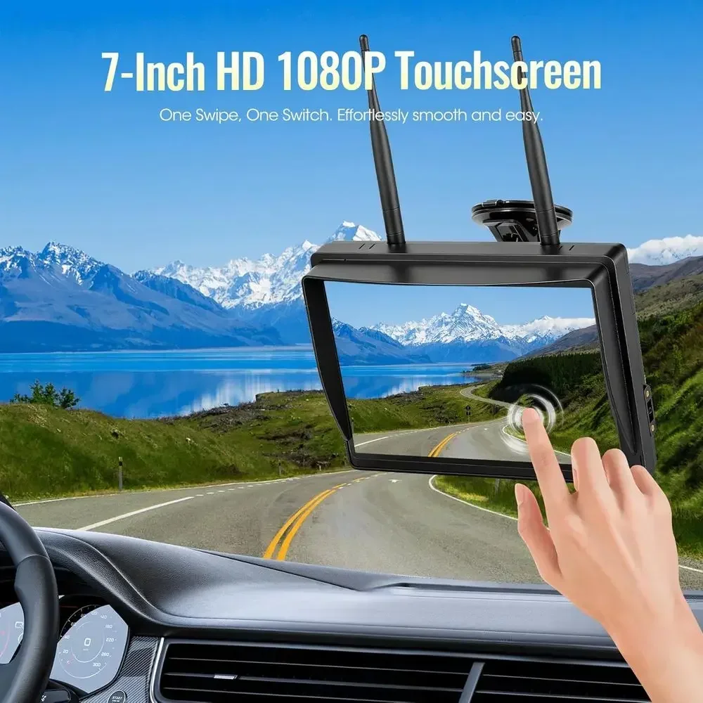 Magnetic Wireless RV Backup Camera System, 7