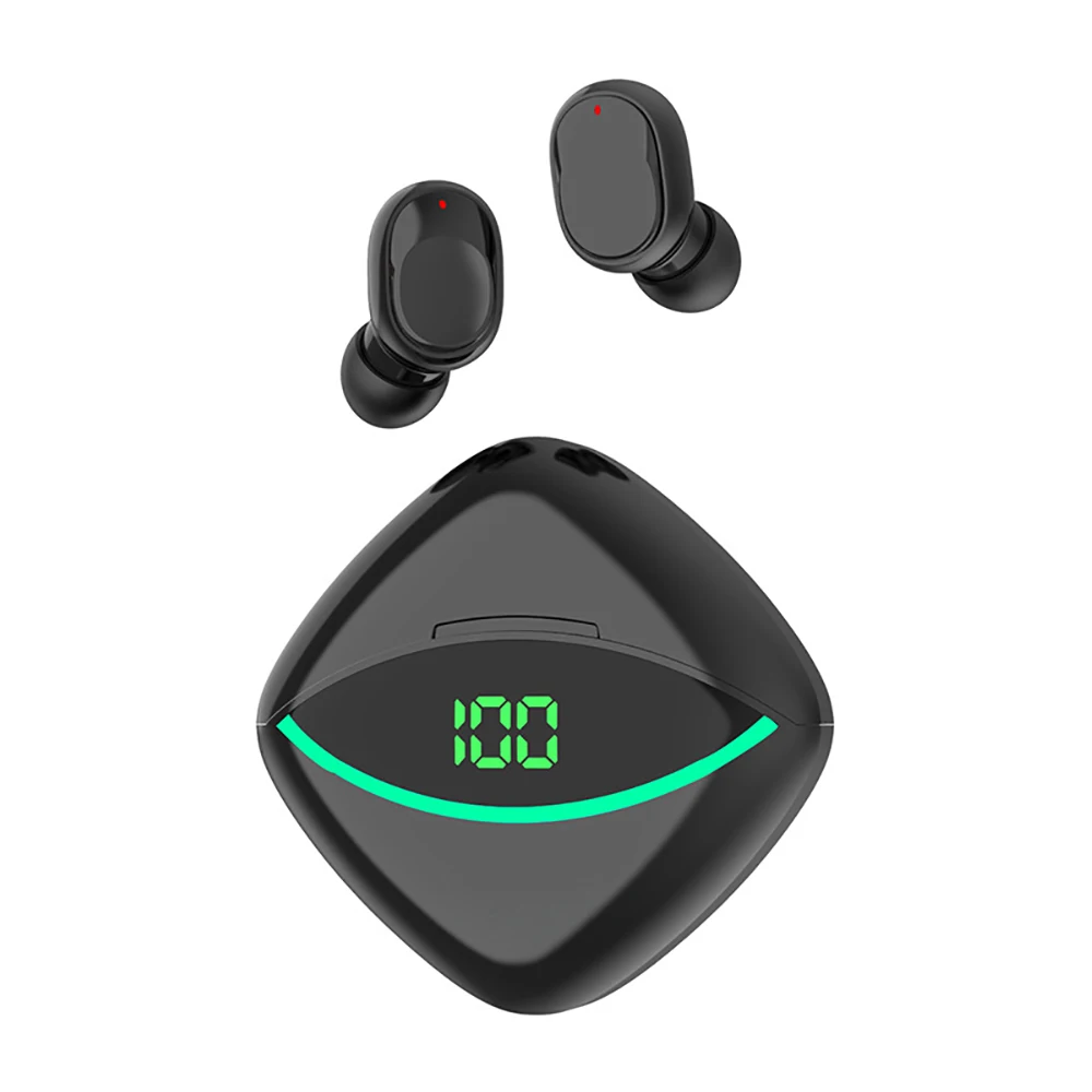 Y-ONE Wireless Bluetooth-compatib Earbuds Stereo Sound Earphone With Power Display Charging Case and Mic For Cell Phone Computer