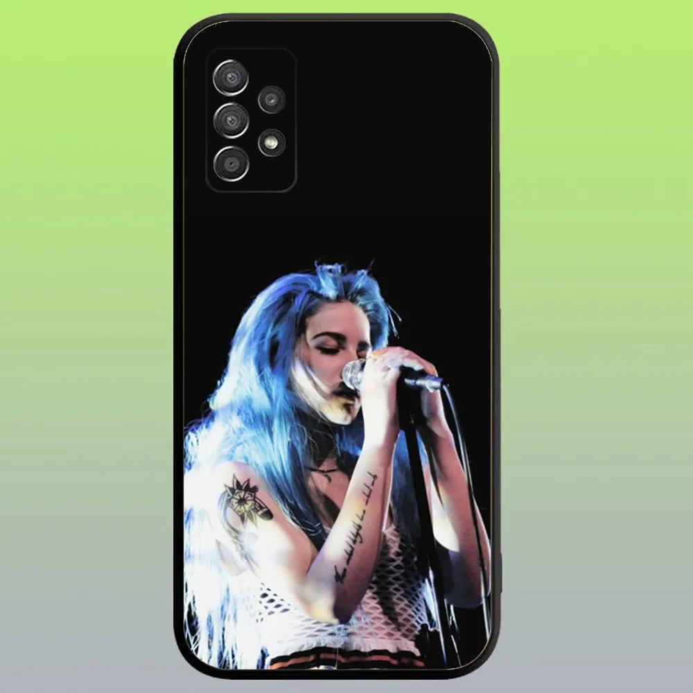 Singer H-Halsey Phone Case For Samsung Galaxy A20,A21s,A22,A31,A32,A52,A53,A72,73,A80,A91 Soft Black Cover