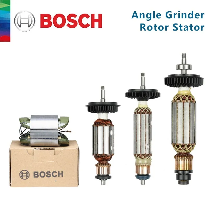 Bosch GWS6-100 7-100 8-100 660 670  750 900 14-150 Angle Grinder Replacement Armature Rotor Anchor Replace Repair Parts Stator