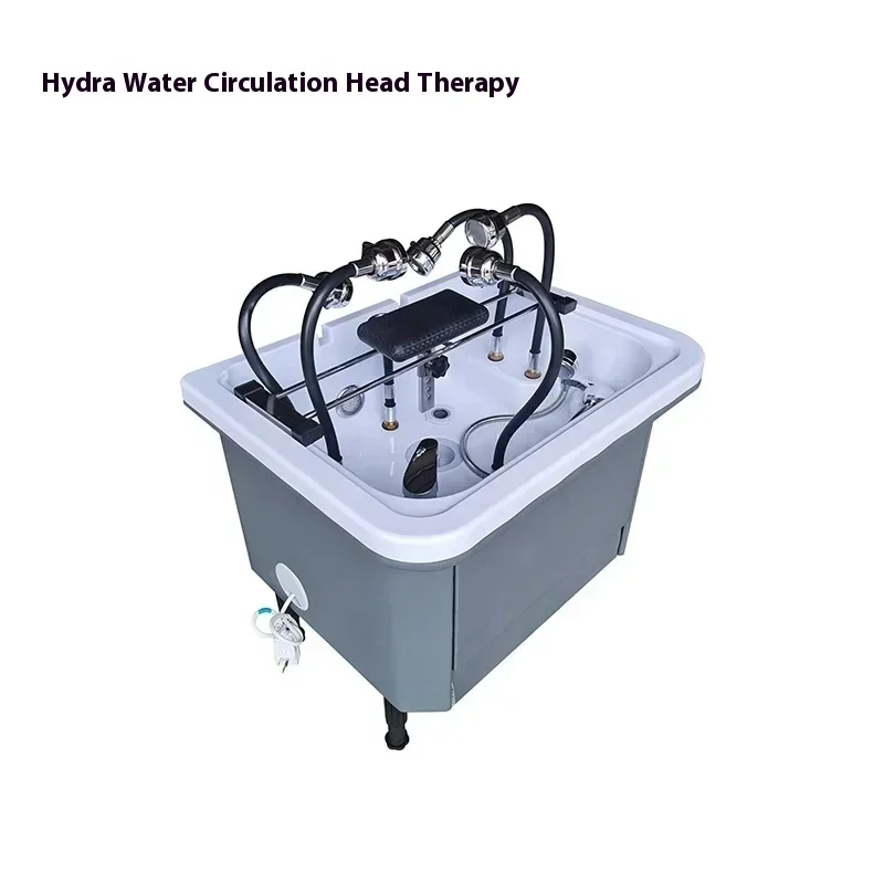 %Water circulation scalp therapy, fumigation and health shampoo basin seat can be connected to the massage bed for use