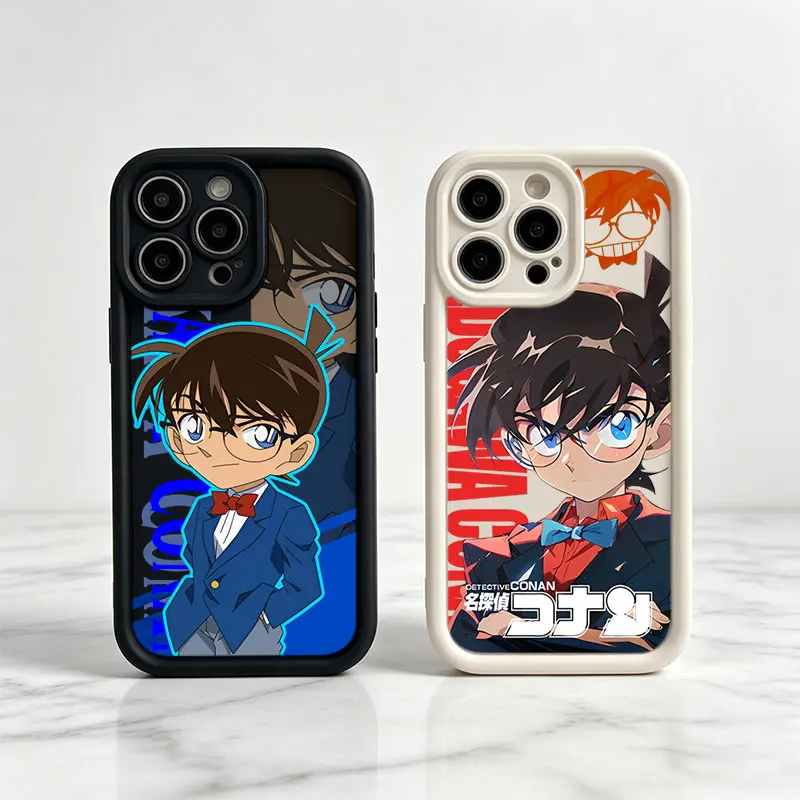 Anime Detective Conan Shockproof Phone Case For iPhone 17 Air 16E 15 14 Plus 13 12 Mini 11 Pro Max Silicone Cover