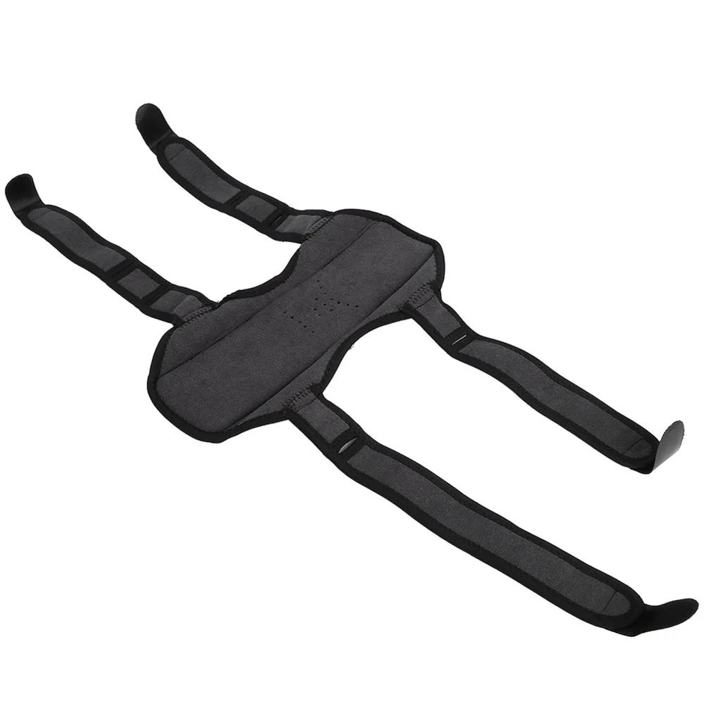 1 Pair Protective Black Knee Support Pads Lower Belt Approx. 600mm Alloy Knee Joint Support Joint Support Pad Hiking Climbing