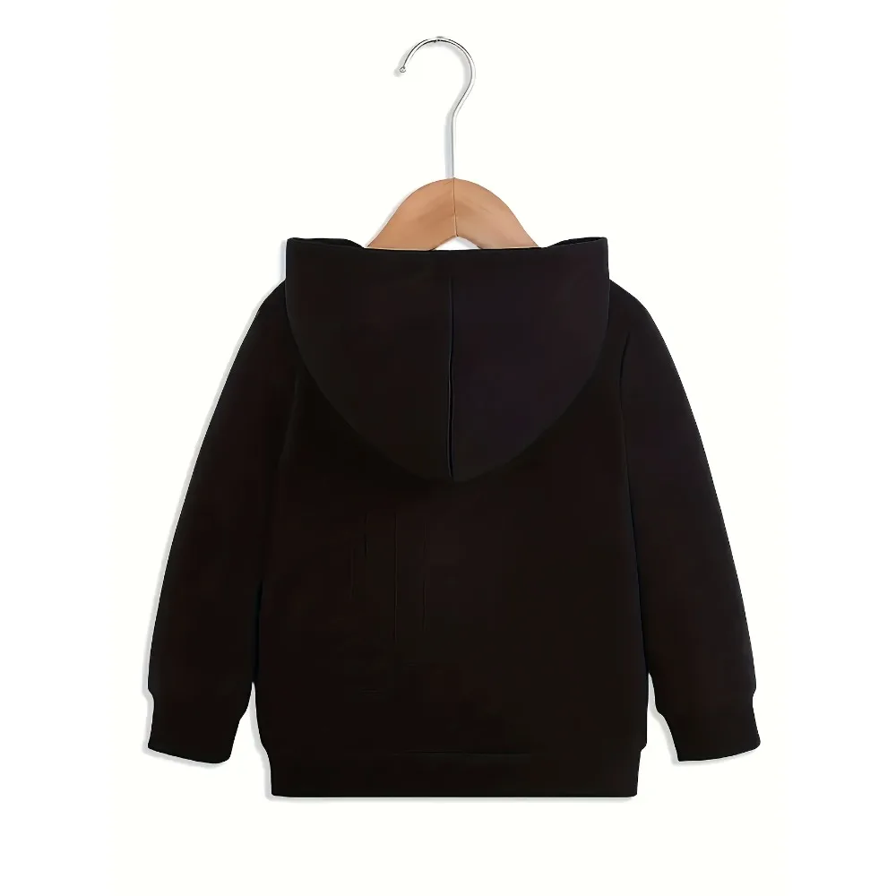 Rainbow Crayon Stitching 67 Digital Printing Hooded Sweater Four-color Childlike Casual Long-sleeved Pullover for Boys and Girls