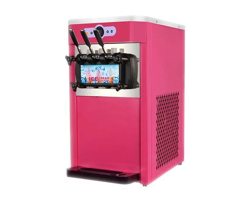 

18-22L/H Soft Ice Cream Machine Vertical Three -color Make Ice Cream Intelligent Sweetener Ice Cream Maker 220V-240V