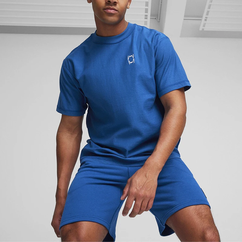 

Оригинальная новая мужская и женская спортивная повседневная дышащая футболка Puma с круглым вырезом и короткими рукавами 623058-08