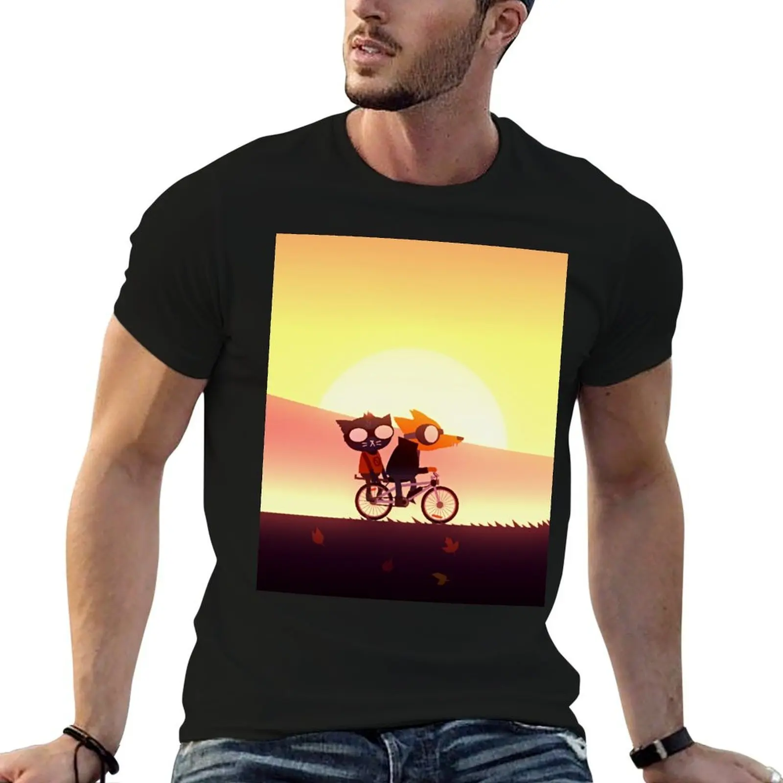 

Night in the woods cycles poster HD T-Shirt anime t shirts oversize t shirts for man slim fit g man t shirts for men T-shirt