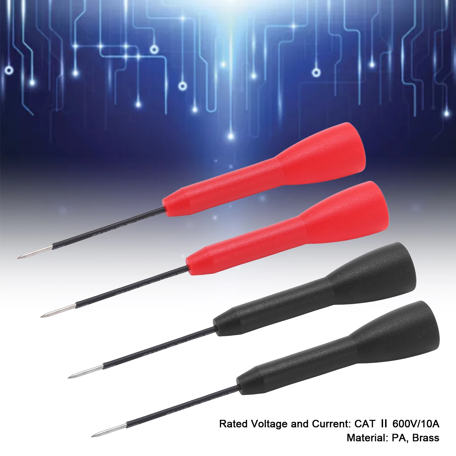 Test Probe J.30038 Multimeter Test Needle Insulation Test Pin for Multimeter Voltage Testing Routine Circuit Testing Test Hook