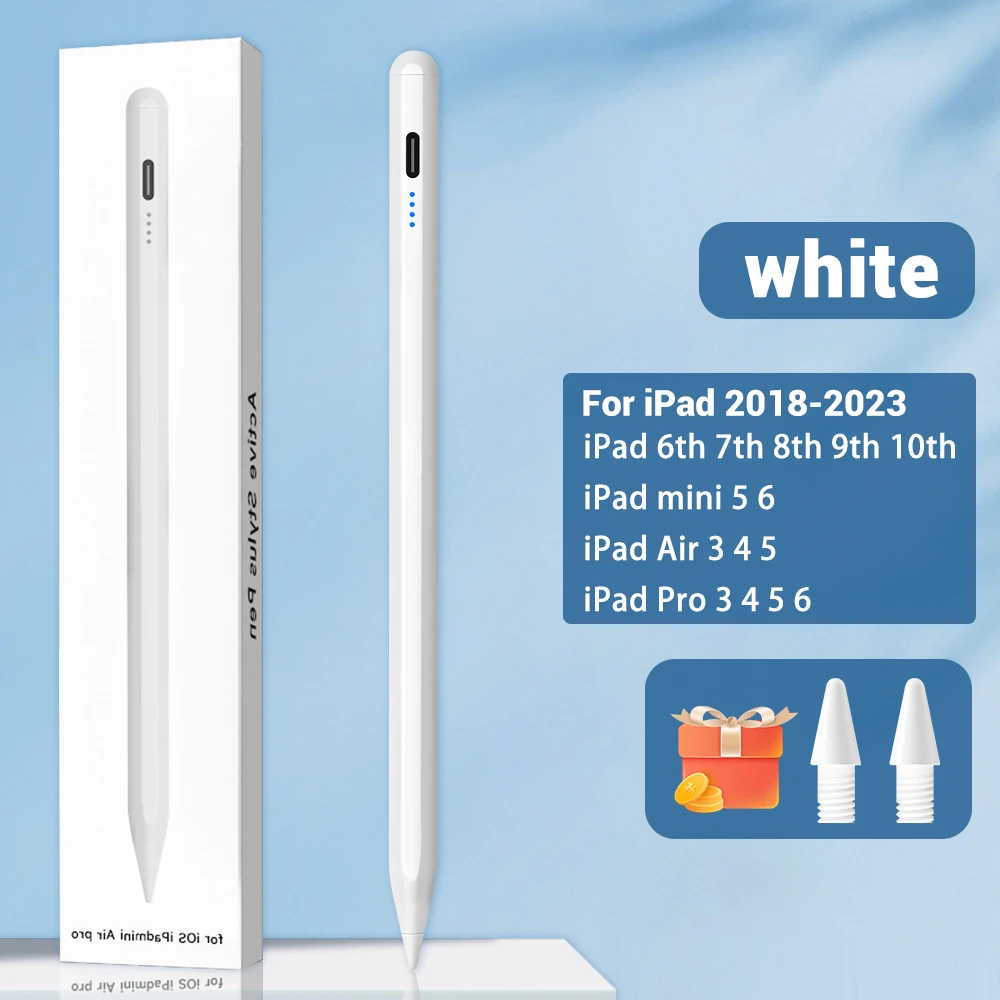 Voor iPad Potlood 2 1 Palm Afwijzing Power Display iPad Accessoires iPad 2022 2021 2020 2019 2018 Pro 11 12.9 Air Mini Stylus Pen