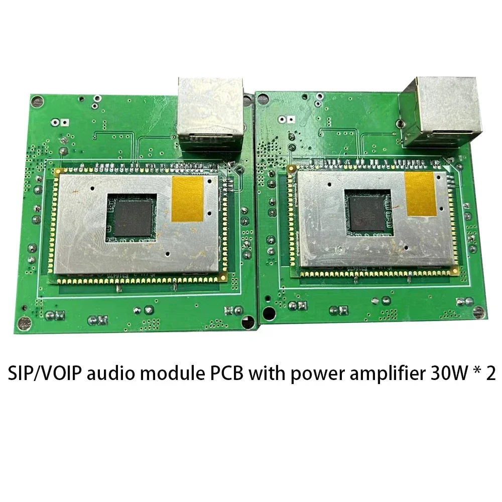 SIP audio IP PA paging Module circuit board pcb  with 2*30W AMP for broadcast intercom Function