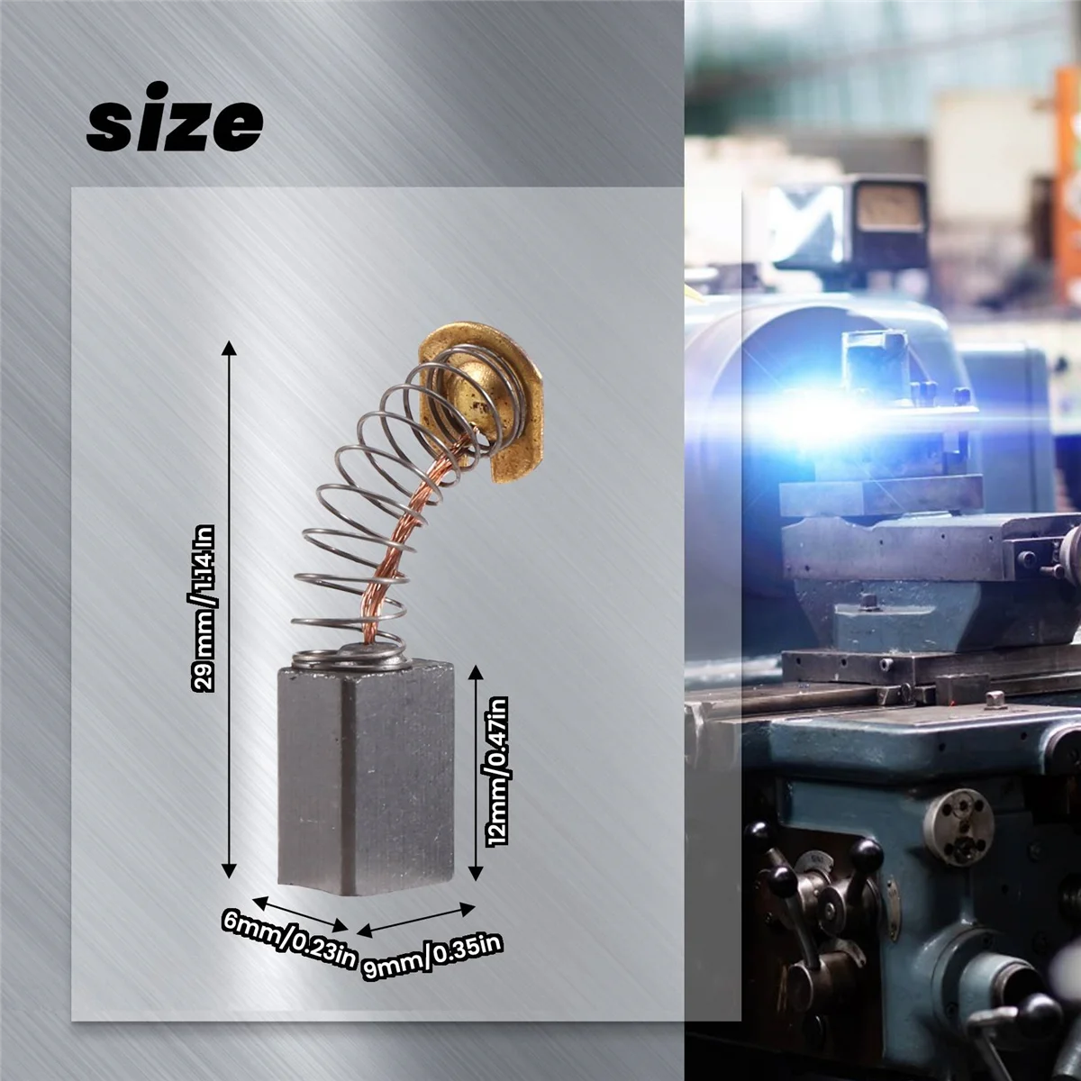 2 pairs 12 x 9 x 6 mm coal brushes Electric tool for electric percussion motor HOT