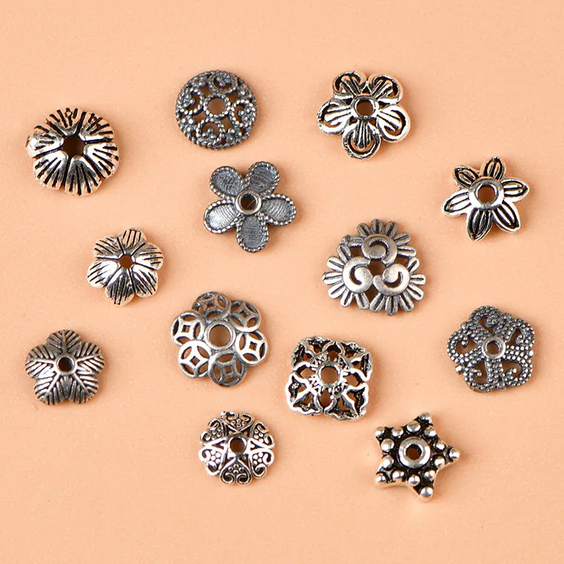 S925 الفضة حبة حامل الملحقات حبة واحدة DIY الخرز كريستال اليدوية صنع المجوهرات #1