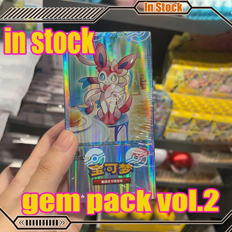 【Auf Lager】Original Gem Pack Vol.2 Karten Ptcg Eevee Scarlet Violet Trading Ptcg Bag Box Card