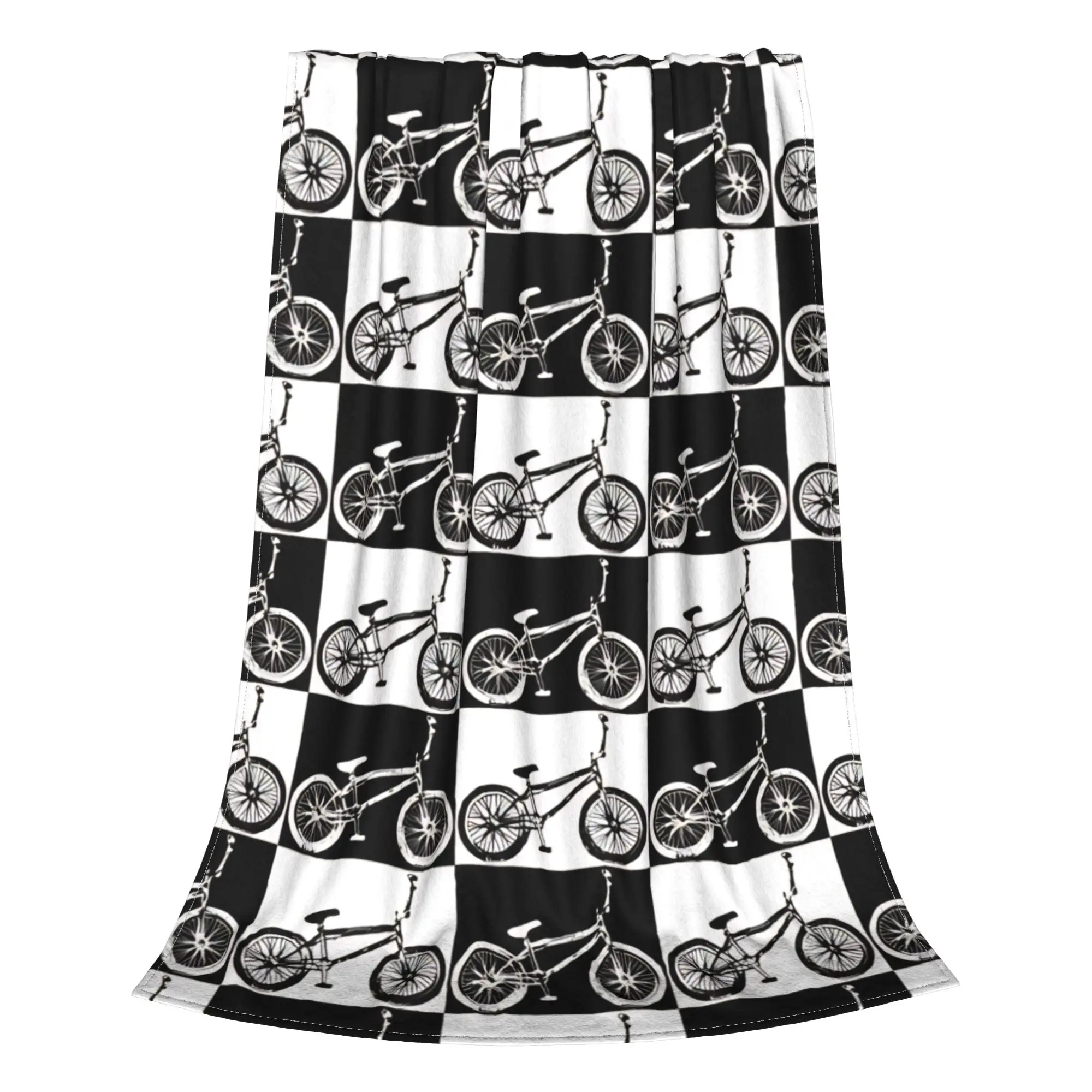 1PC Home Cute Room Decor Extreme Sports  Blanket Throw Blanket BMX Racing Novelty Warm Blanket All Season
