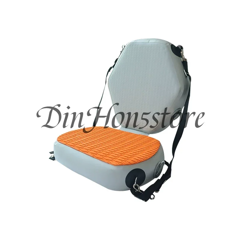 Inflatable seat cushion for kayaking SUP paddle board surfboard rafting boat adjustable folding paddle back seat