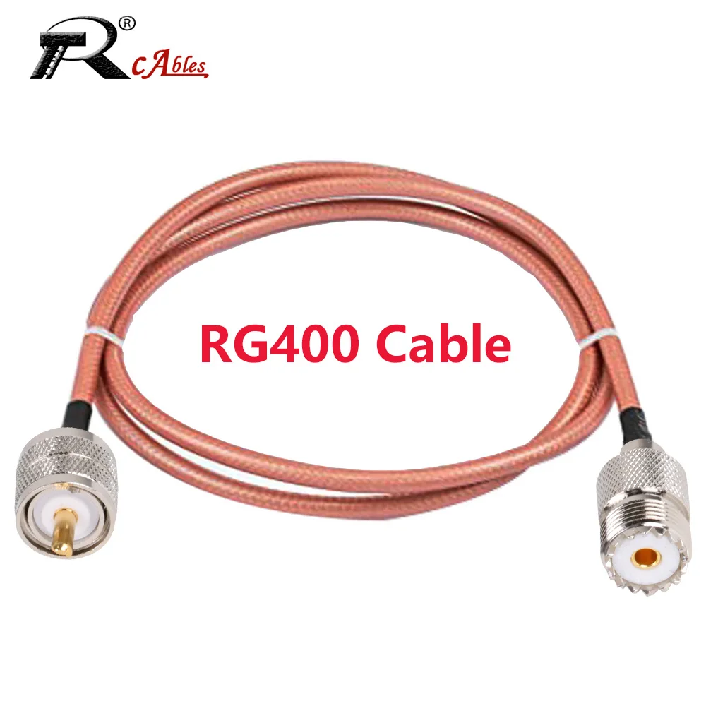 

RG400 UHF Male to UHF Female PL259 SO-239 Plug Jack Crimp Coaxial Connector RF Car WIFI antenna extension Copper coax cable