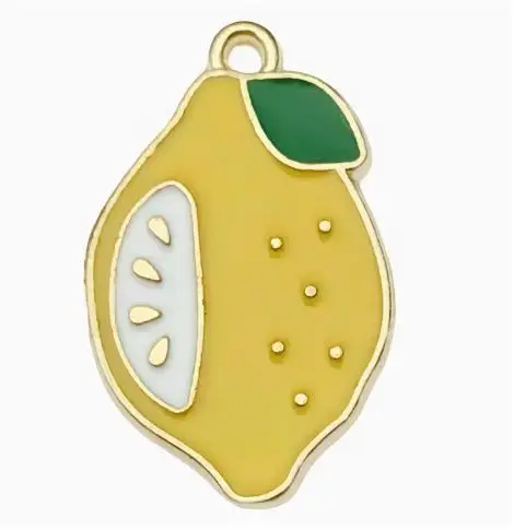 

10 Pcs Watermelon Pendant Enamel Fruit Slice Jewelry Charms Zinc Alloy Motif Pendants Dangle Mini
