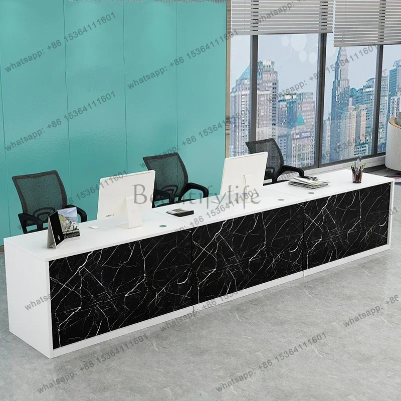 

D06Nordic Salon Reception Desks Cashier Beauty Decor Beauty Reception Desks Podium Luxury