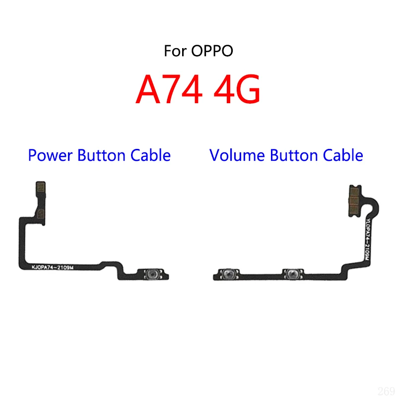 Power Button Switch Volume Mute Button On / Off Flex Cable For OPPO A74 4G
