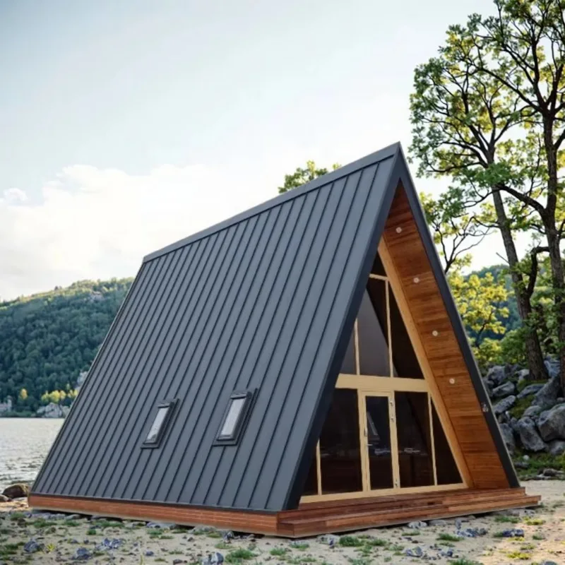 الفاخرة الصين الجاهزة الحاويات منزل الثلاثي سقف وحدات المقصورة المنازل الصغيرة حاوية سعر المنزل لأستراليا #3