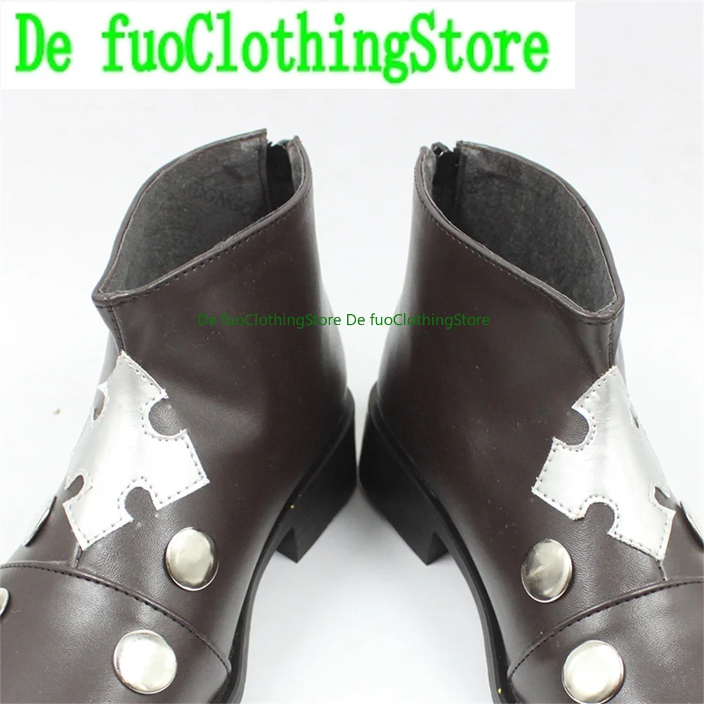 DefuoClothing Guilty Gear Ravenm Raven Cosplay Schoenen Laarzen Game Anime Game rollenspel Halloween Party Props Schoenen Laarzen