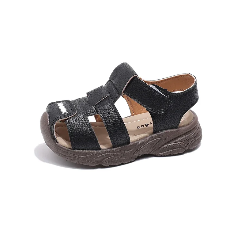 Sandali estivi per neonati scarpe da spiaggia per bambini moda classica sandali per l\'asilo per bambini Anti-calcio con punta cava traspiranti