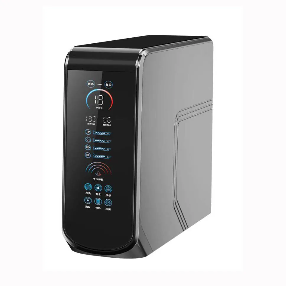 New 100GPD Home Reverse Osmosis Water Purifier with Smart Screen Alkaline Water Filter with tank and Faucet