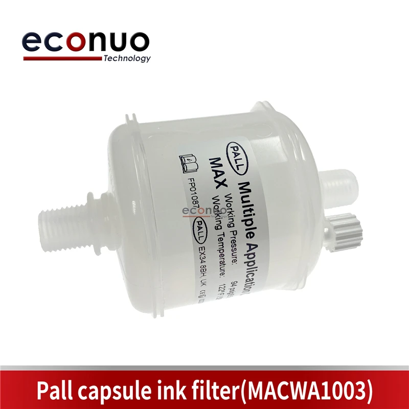 Original pall MACWA1003 10u Ecosolvent white capsule ink filter for textile Flora Docan Hantop printer