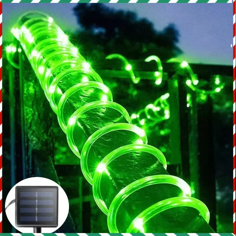 

Solar Rope Lights Solar LED Light Path Deck Outdoor Garden Solar String Lights Waterproof Outdoor Lighting Strips 8 Light Modes