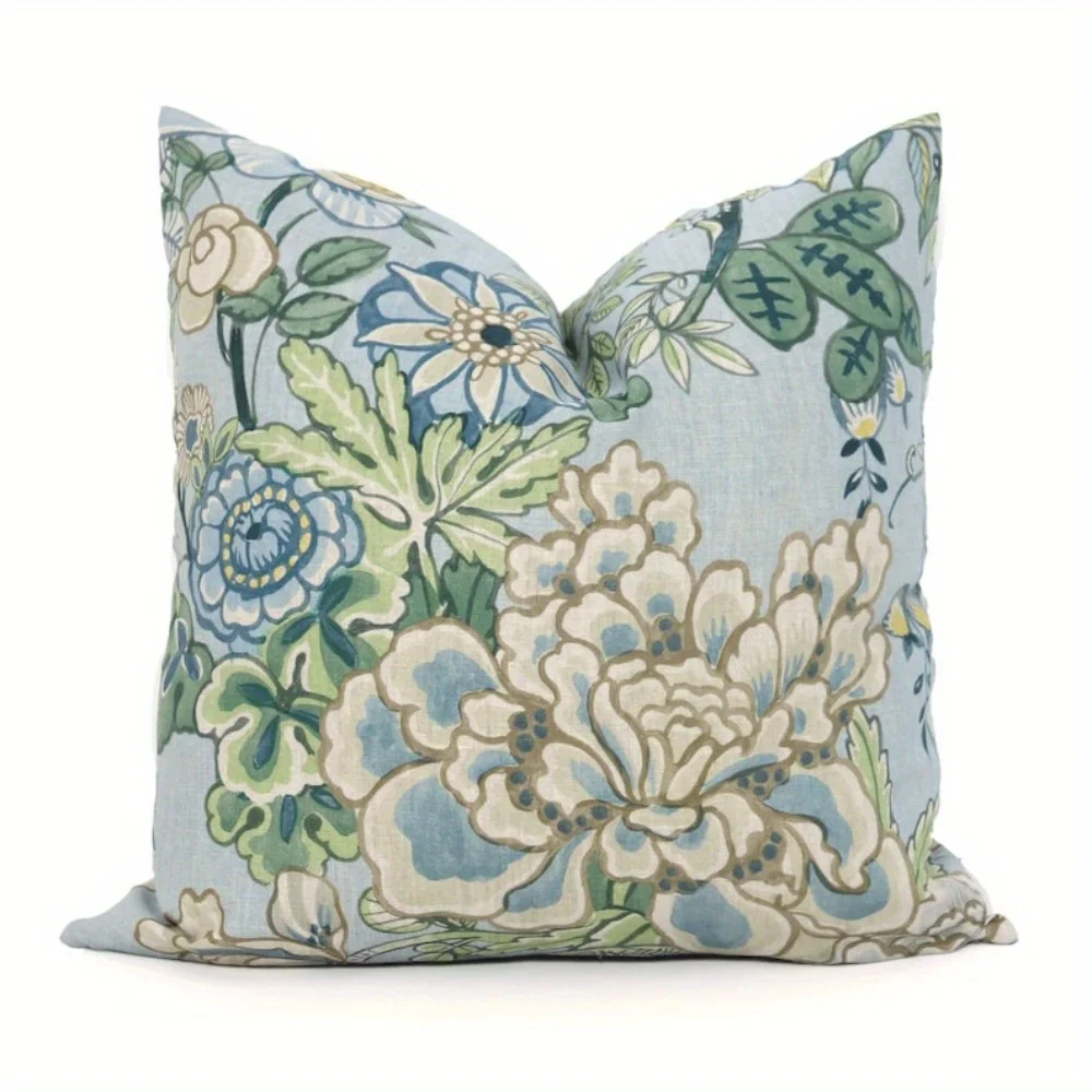 1pc 2D Printed Pillowcase, Spa Peony Garden Pillowcase, Floral Pattern, Casual Decorative Style, Suitable for Spring Terraces, Tea Parties Choice Halloween, Thanksgiving, And. Cosmetic Bag, Toiletry Bag, Storage Bag, Travel, Stu