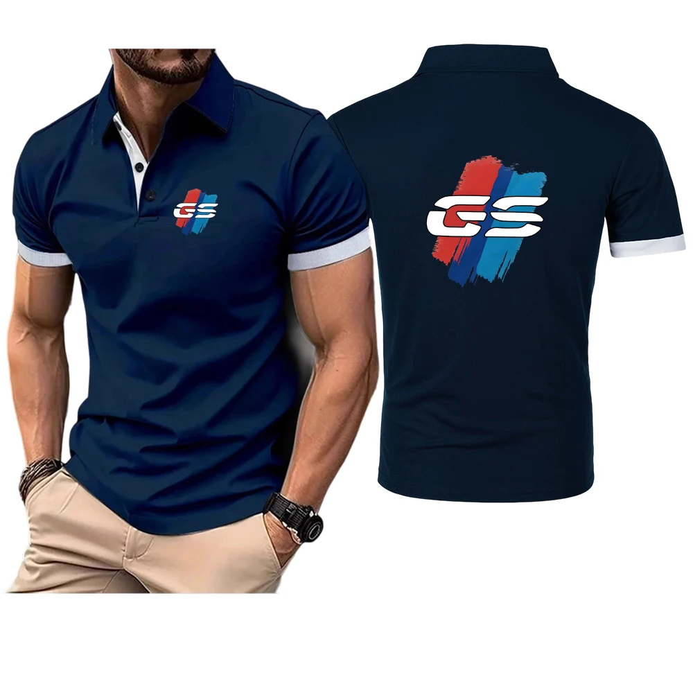 GS Adventure Motorcycle Natural Antibacterial Properties High End Luxury Lapel Collar Versatile Breathable Polo Shirt image 5