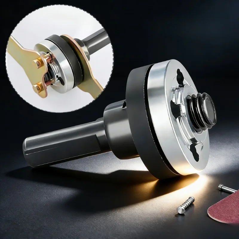

Universal Drill Adapter With Flange Nut Set - For Converting Drill into Cutting Disc Polishing Wheel Rotary Tool Accessories Kit