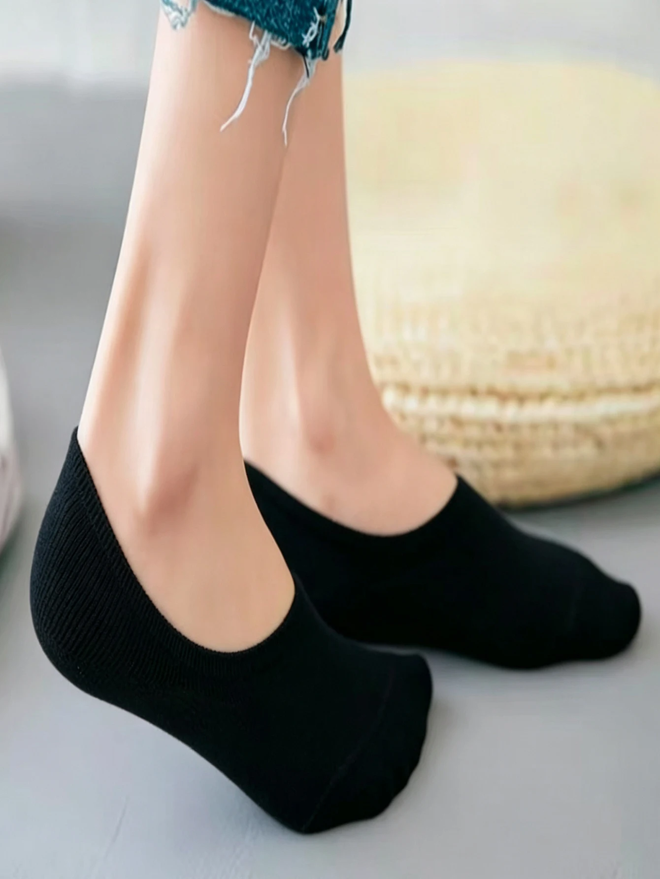 1/5/10/15/20 Pairs Women Random Solid No Show Socks Breathable Sweat Absorbent Ins Summer Casual Trendy Comfy Daily Wear view 6