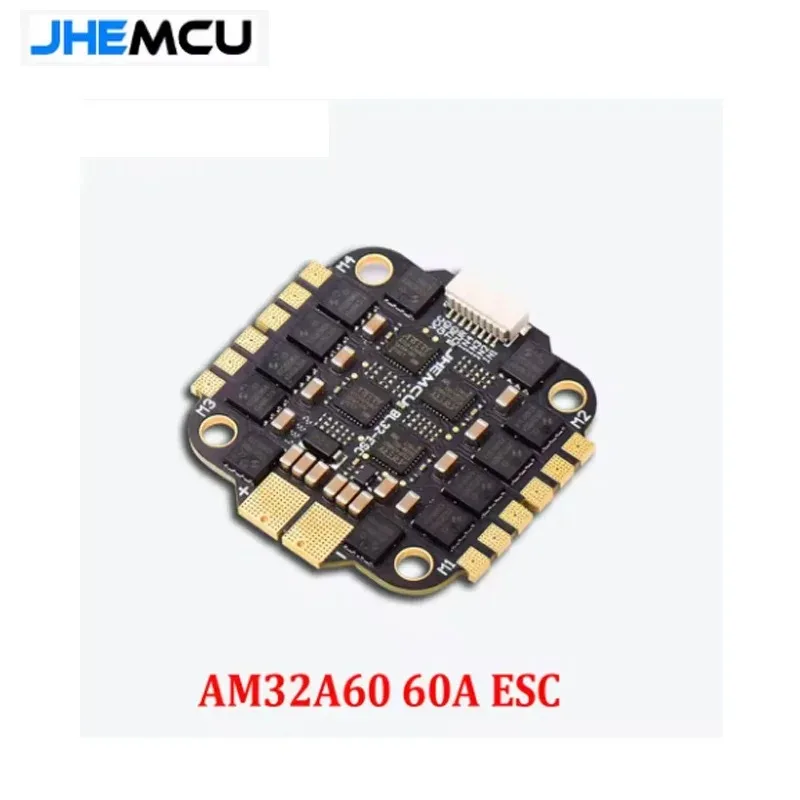 JHEMCU F745 Flight Controller Stack GF30F745-MPU Flight Controller AM32 60A 4in1 ESC 3-6S 30X30mm for FPV Freestyle