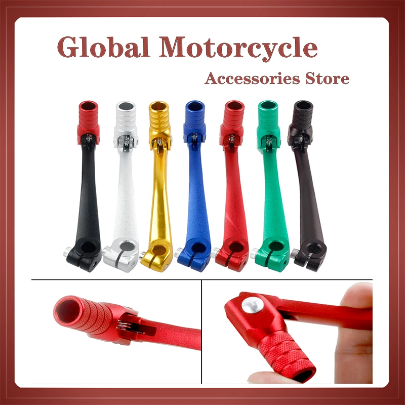 

Motorcycle CNC Aluminum Folding Gear Shift Lever Fit Kayo Apollo Bosuer 110/125/140/150/160/250cc Dirt Bike Pit Bikes Gear Lever