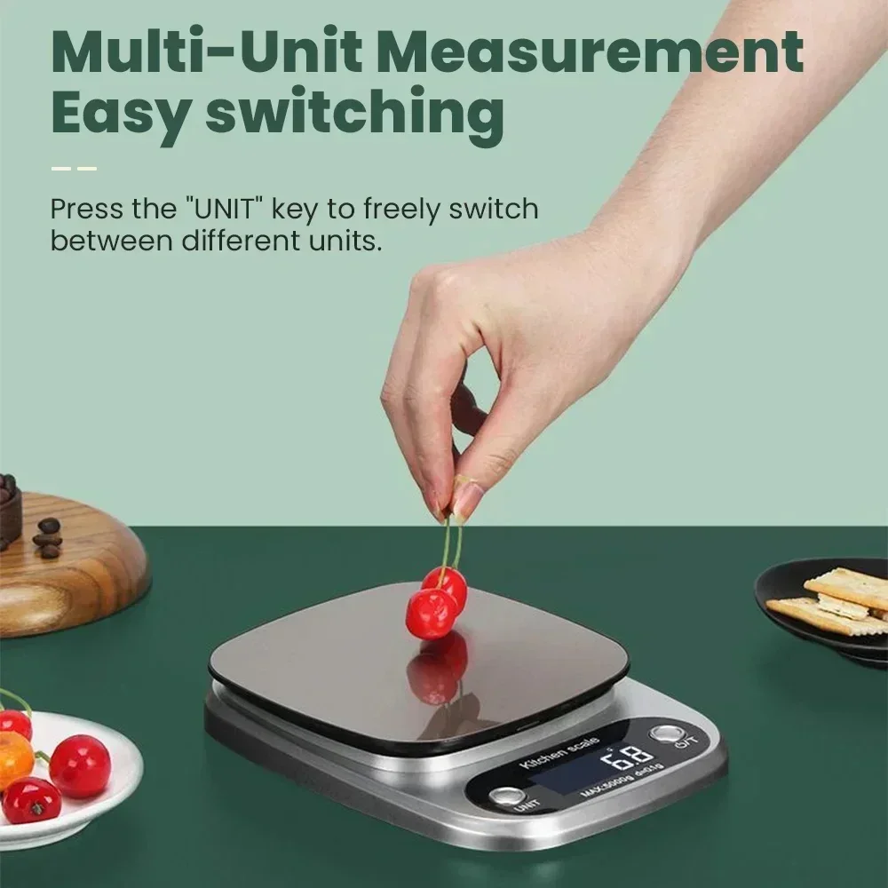 Household Kitchen Scale Baking Precision Food Scale 0.1g Gram Small Desktop Scale Tea Scale High Precision Digital Scale Compact