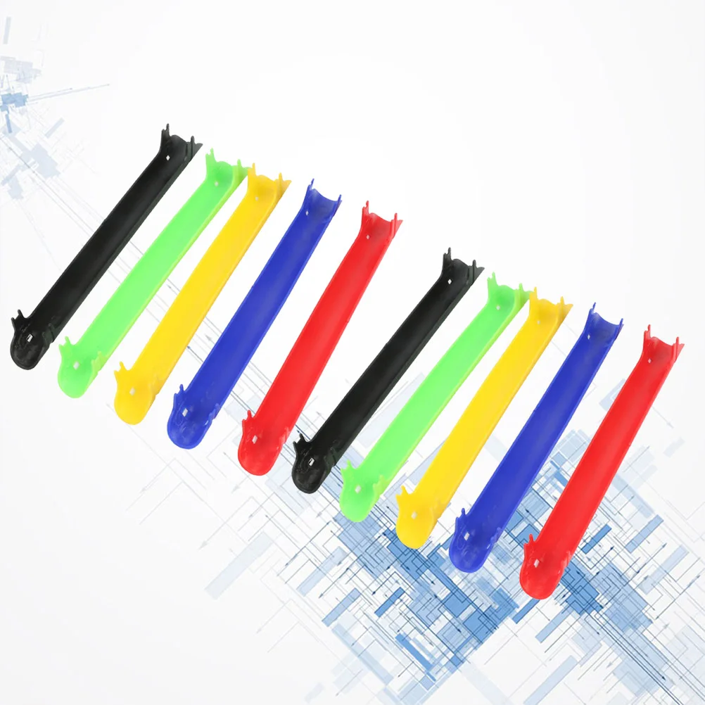 

10Pcs High Durability Bike Chain Protector Easy Clean Reusable Sticker For Bicycle Chain Guard Random Color